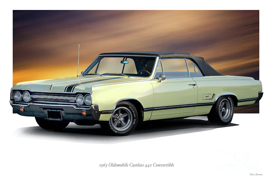 1965 Oldsmobile Cutlas 442 Convertible Photograph by Dave Koontz