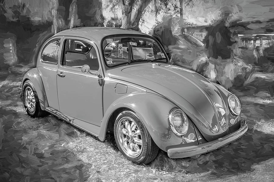 1965 Red Volkswagen Beetle X116 Photograph by Rich Franco