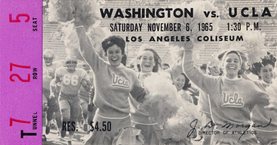 1965 Washington vs. UCLA Mixed Media by Row One Brand
