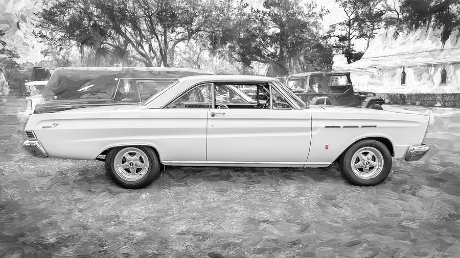 1965 White Mercury Comet Cyclone GT X113 Photograph by Rich Franco