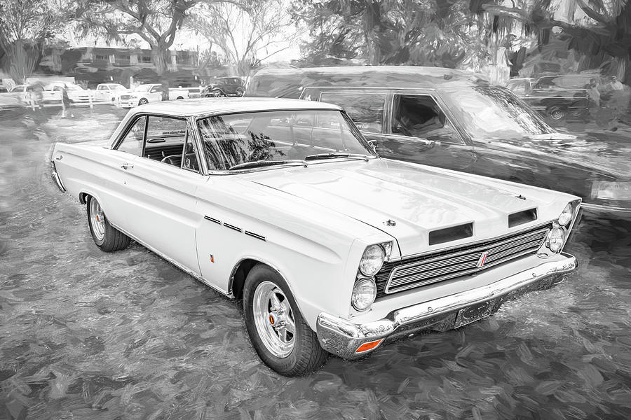 1965 White Mercury Comet Cyclone GT X117 Photograph by Rich Franco