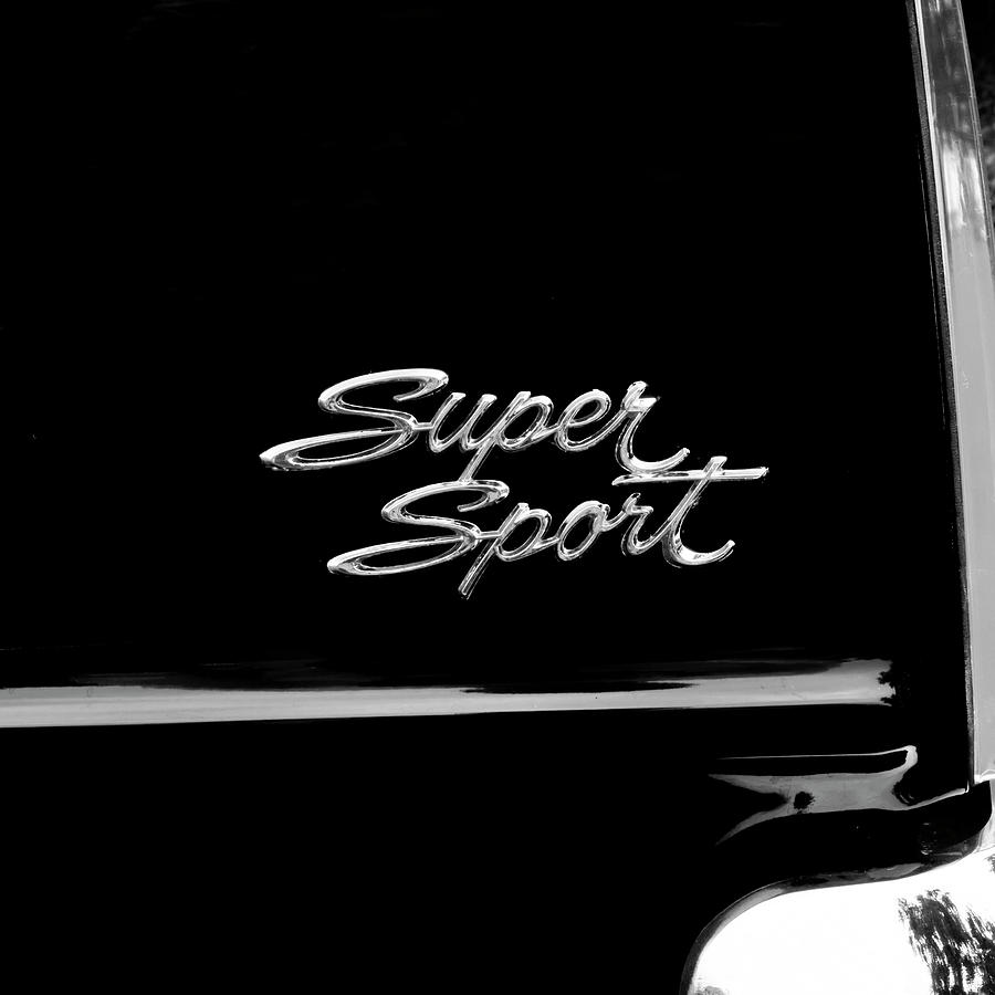1966 Black Chevrolet Nova Super Sport X137 Photograph by Rich Franco