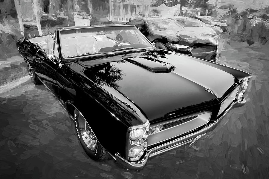  1966 Black Pontiac GTO X110 #1966 Photograph by Rich Franco
