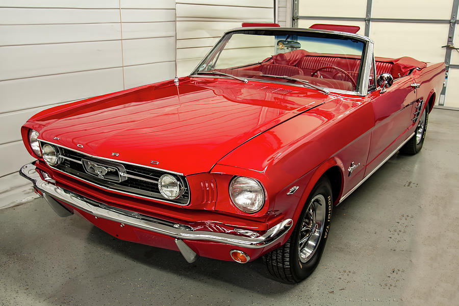 1966 Ford Mustang Convertible -01 Photograph by Flees Photos