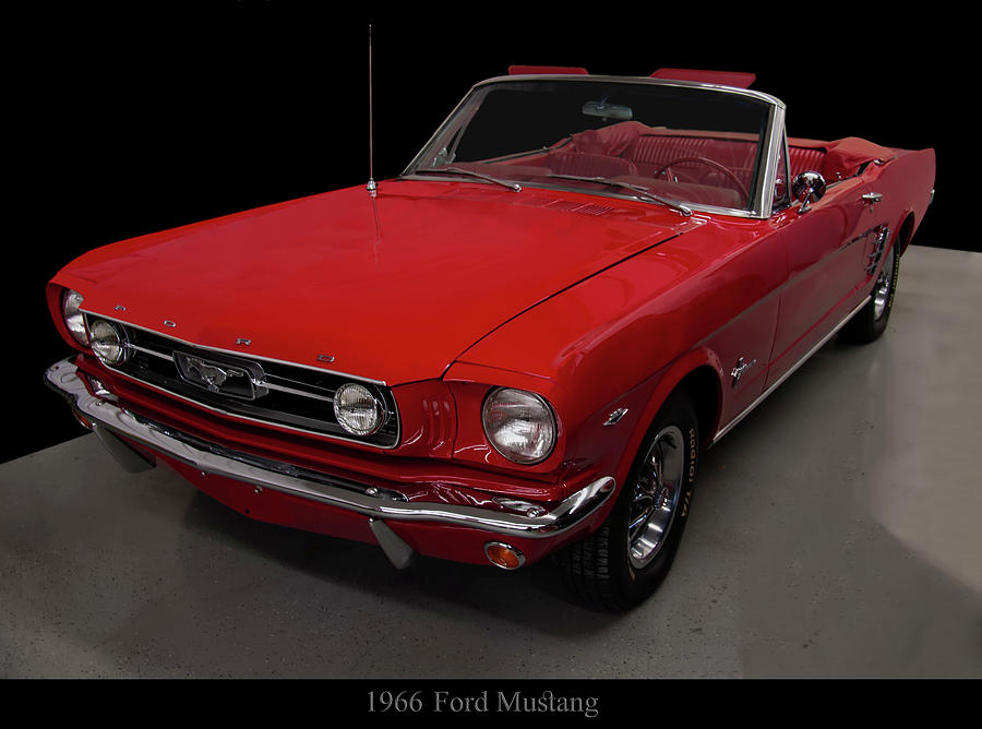 1966 Ford Mustang Convertible Photograph by Flees Photos