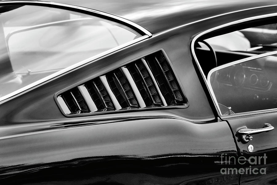 1966 Ford Mustang GT Monochrome Photograph by Tim Gainey