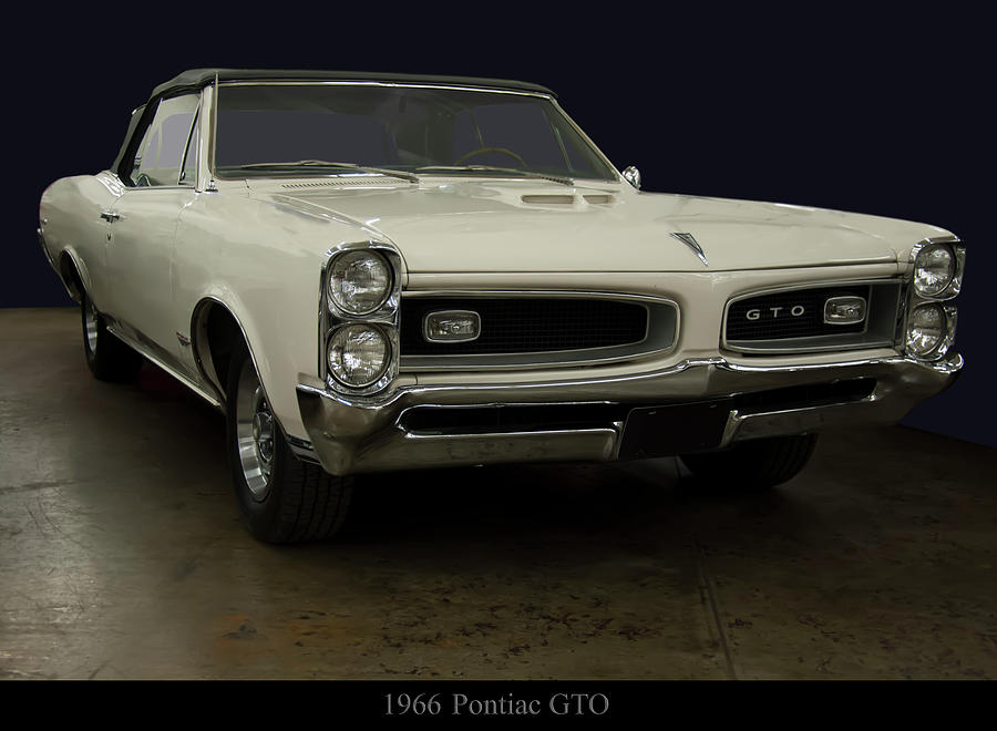 Car Photograph - 1966 Pontiac GTO Convertible by Flees Photos
