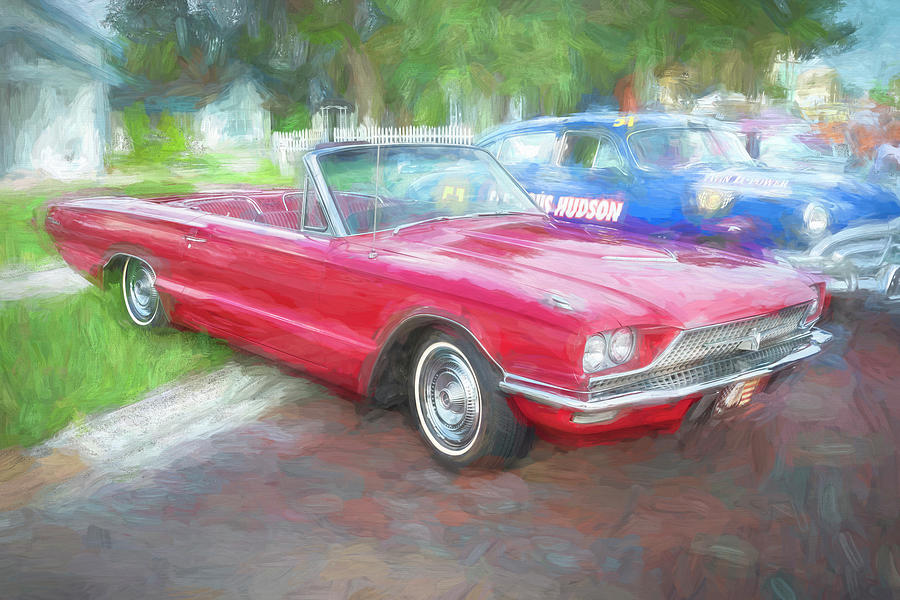 1966 Red Ford Thunderbird X108 Photograph by Rich Franco