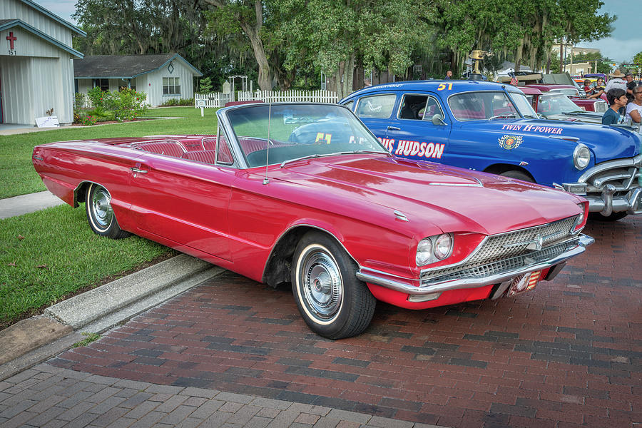 1966 Red Ford Thunderbird X109 Photograph by Rich Franco