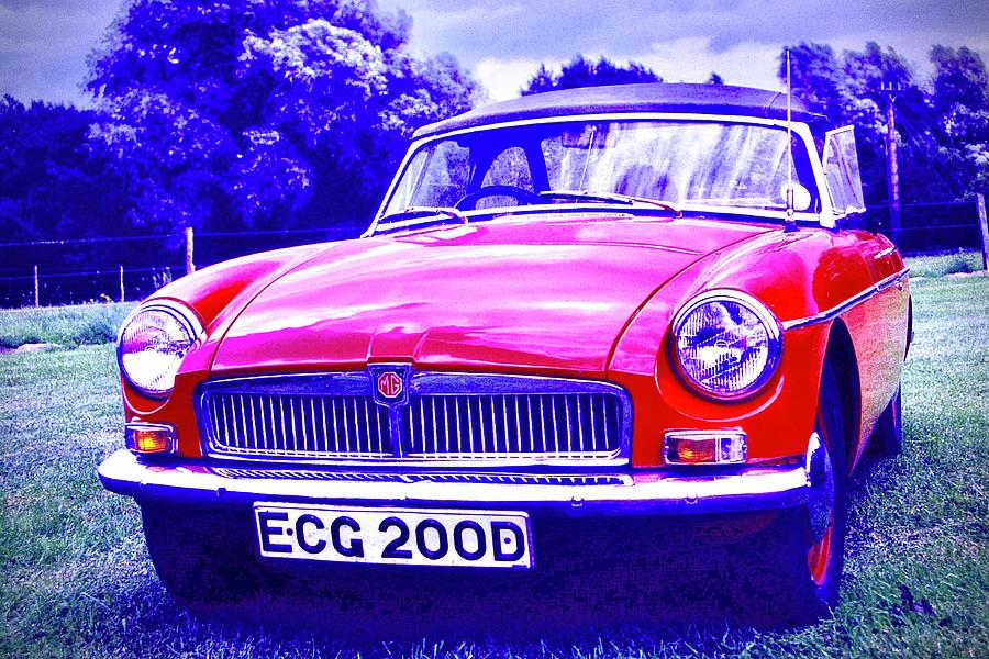 1966 Red MG B  Photograph by Gordon James