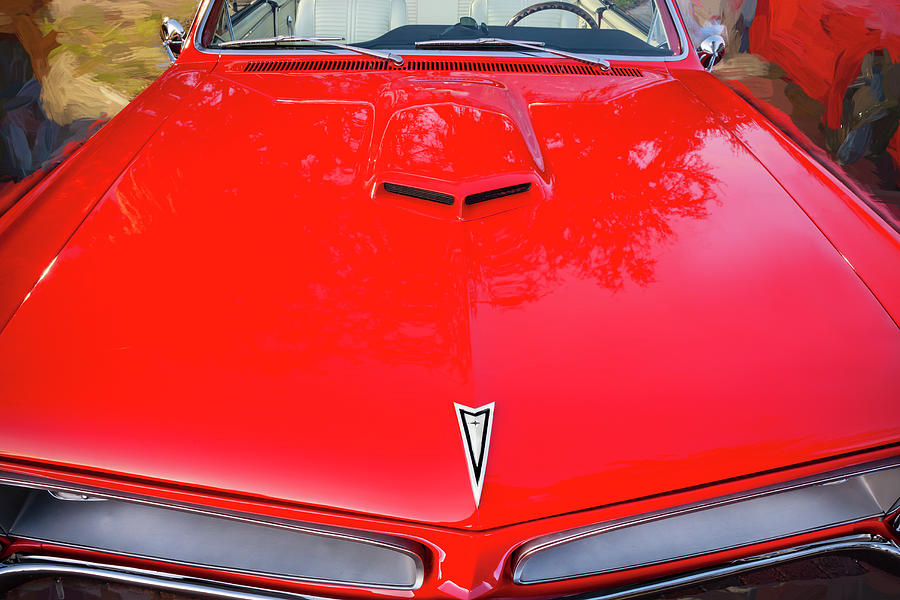  1966 Red Pontiac GTO X104 #1966 Photograph by Rich Franco