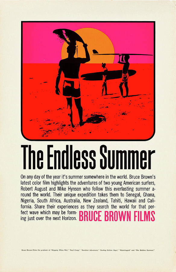 Movie Mixed Media - 1966 Vintage Movie Poster - The Endless Summer by Mountain Dreams