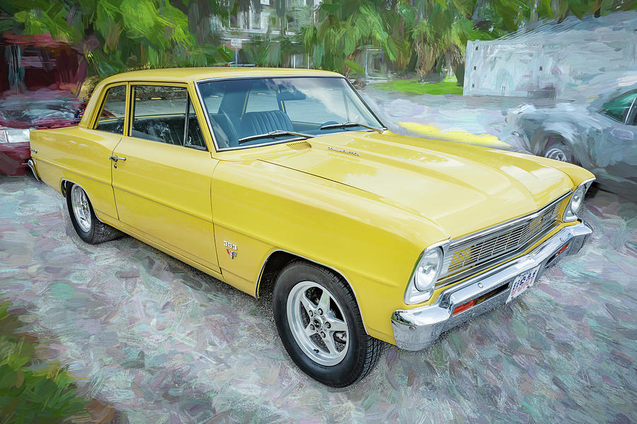 1966 Yellow Chevrolet Chevy 2 Nova X160 Photograph by Rich Franco ...