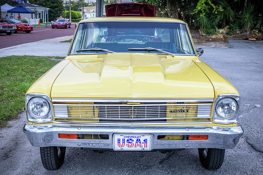 1966 Yellow Chevrolet Chevy 2 Nova X166 Photograph by Rich Franco ...