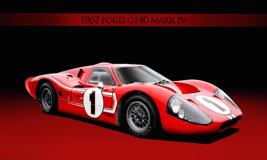 1967 Ford GT40 Mark IV Digital Art by Peter Chilelli