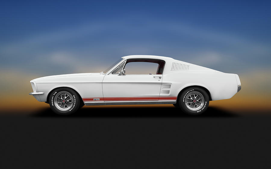 1967 Ford Mustang GT - 1967mustanggtcoupe210549 Photograph by Frank J ...