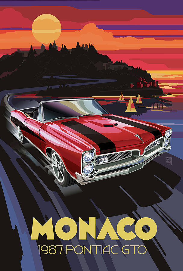 1967 Monaco Pontiac Gto Digital Art