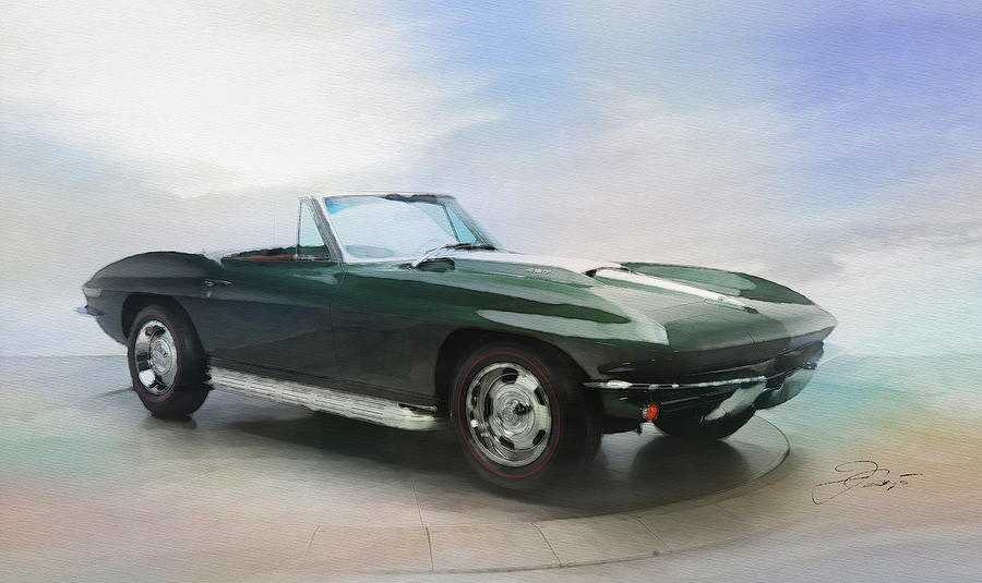 1967_Chevrolet_Corvette_Sting_Ray_L71_427_Convertible Digital Art by Jerzy Czyz