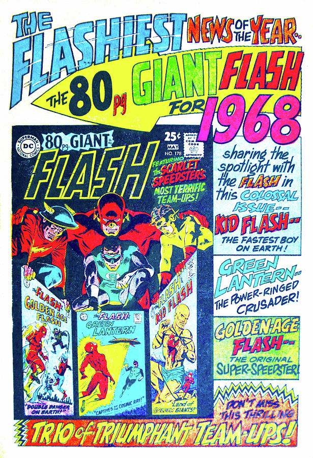 1968 Dc Comics Add The Flash Photograph