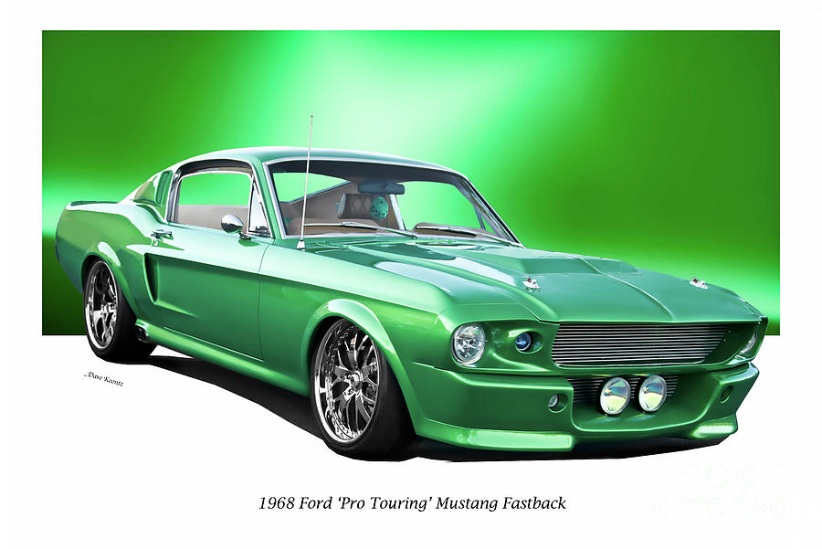 1968 Ford Mustang 'Pro Touring' Fastback Photograph by Dave Koontz - Pixels