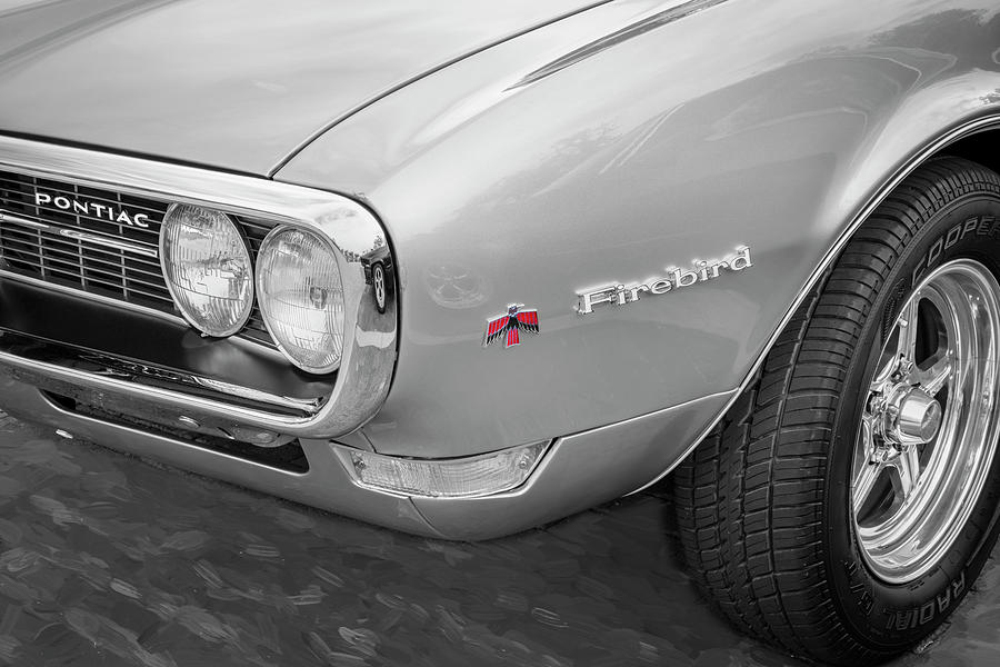 1968 Gold Pontiac Firebird 400 X107 Photograph by Rich Franco