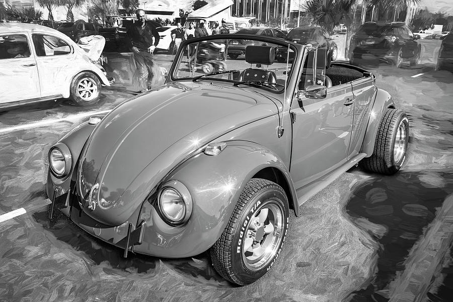  1968 Gray Volkswagen Beetle X135 #1968 Photograph by Rich Franco