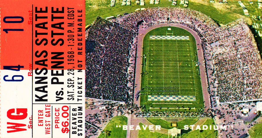 1968 Kansas State vs. Penn State Mixed Media by Row One Brand