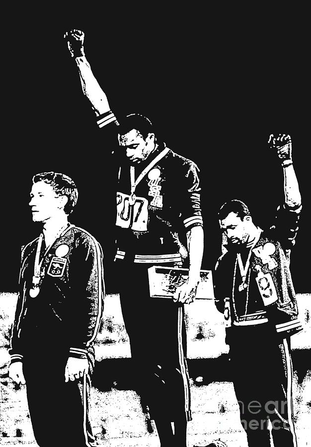 1968 Olympics Black Power Salute  Digital Art by My Banksy