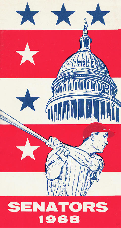 1968 Washington Senators Art Mixed Media by Row One Brand