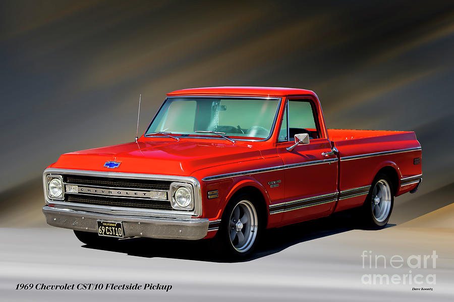 1969 Chevrolet CST10 Fleetside Pickup Photograph by Dave Koontz - Pixels