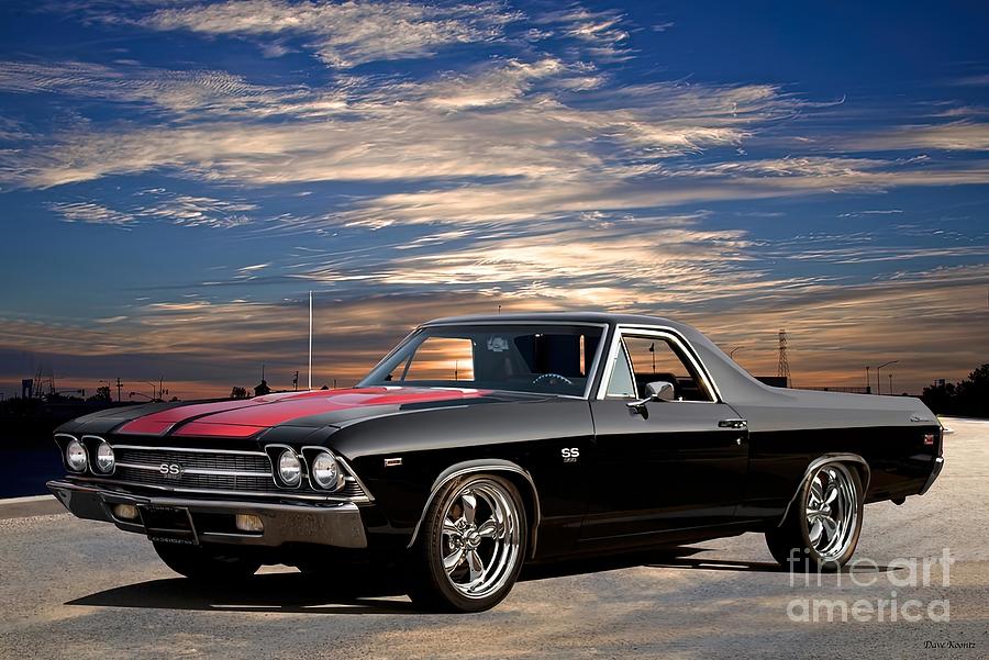 1969 Chevrolet El Camino SS396 Painting by Bailey Watson | Fine Art America