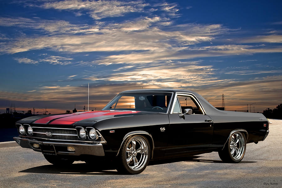 1969 Chevrolet El Camino SS396 Poster Painting by Taylor Muhammad | Pixels