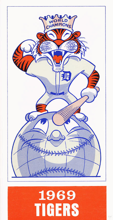 1969 Detroit Tigers Art Mixed Media by Row One Brand