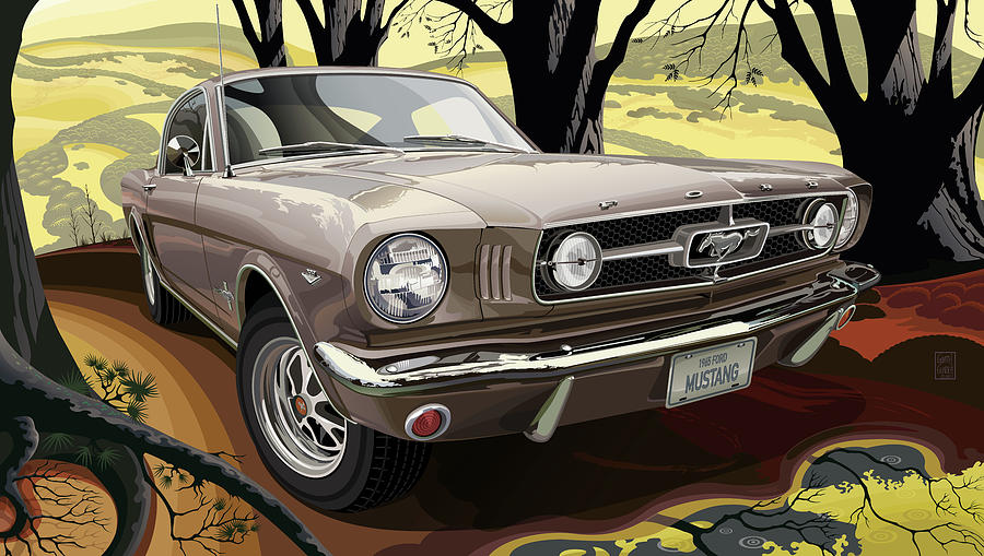 1965 Ford Mustang 289 Digital Art
