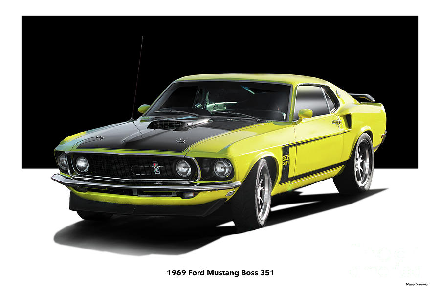 1969 Ford Mustang Boss 351 Photograph by Dave Koontz