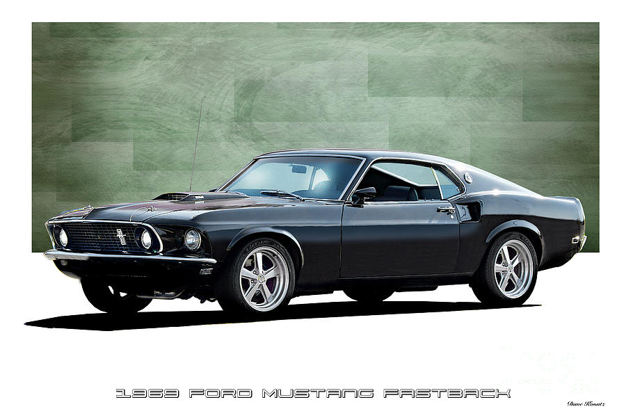 1969 Ford Mustang Fastback Photograph by Dave Koontz