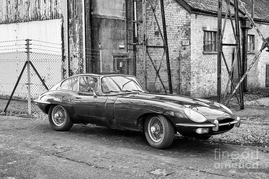 1969 Jaguar E Type Monochrome Photograph by Tim Gainey