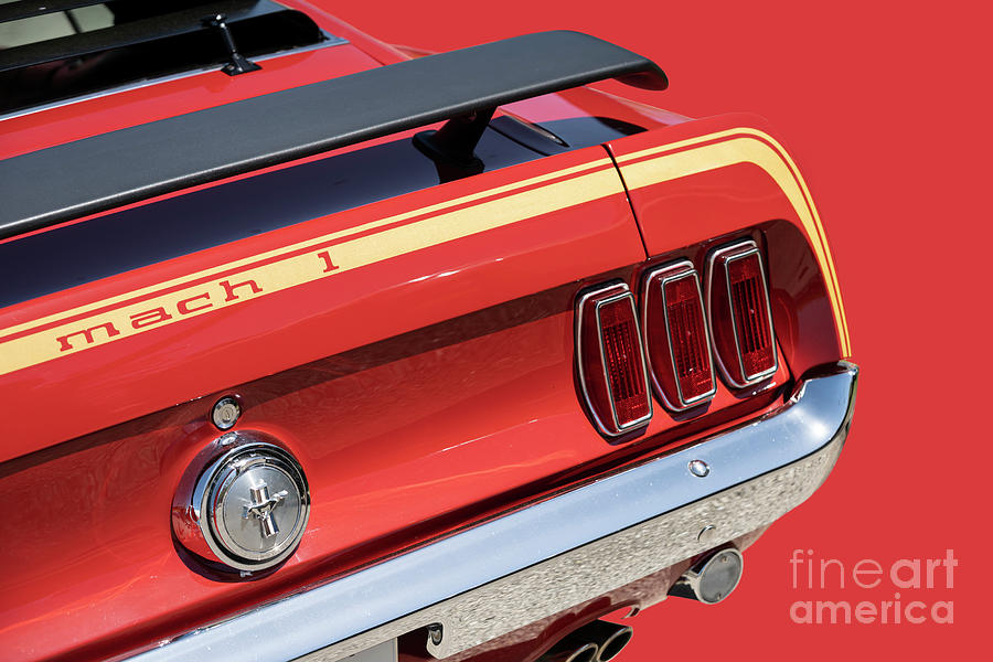 1969 Mustang Mach 1 Photograph by Dennis Hedberg