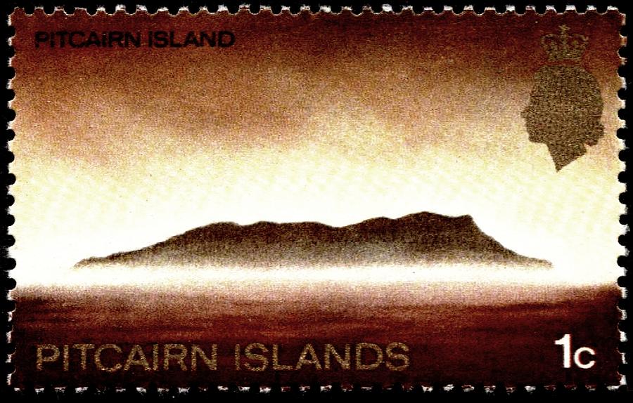 Stamp Digital Art - 1969 Pitcairn Islands - No.97 - Stamp Art by Fred Larucci
