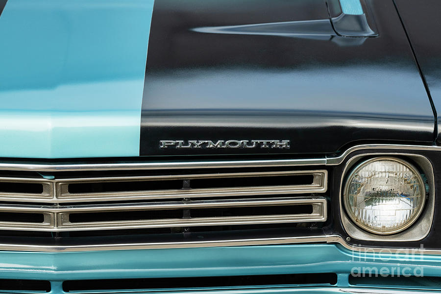 1969 Plymouth Car Abstract Photograph by Tim Gainey