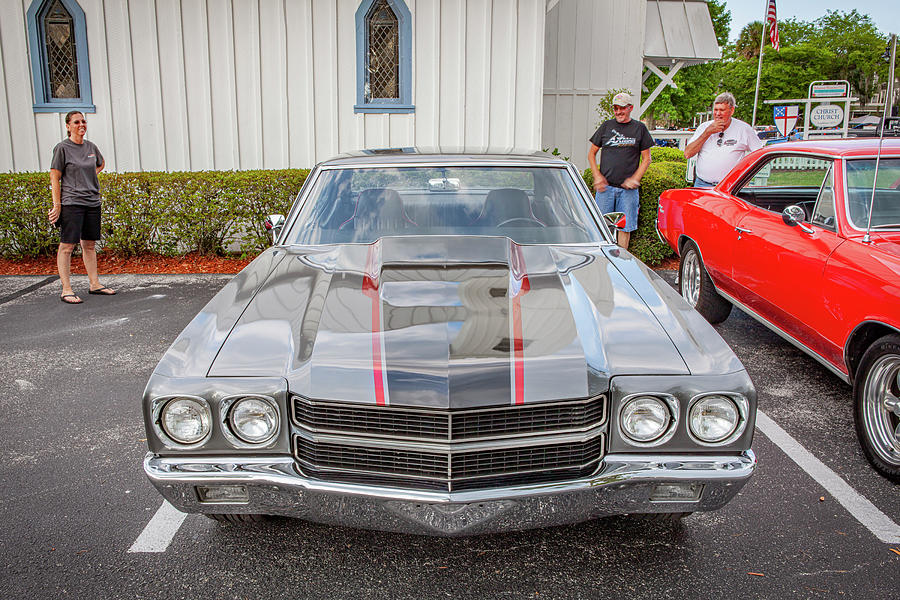  1970 Gray Chevy Chevelle 454 X154 #1970 Photograph by Rich Franco