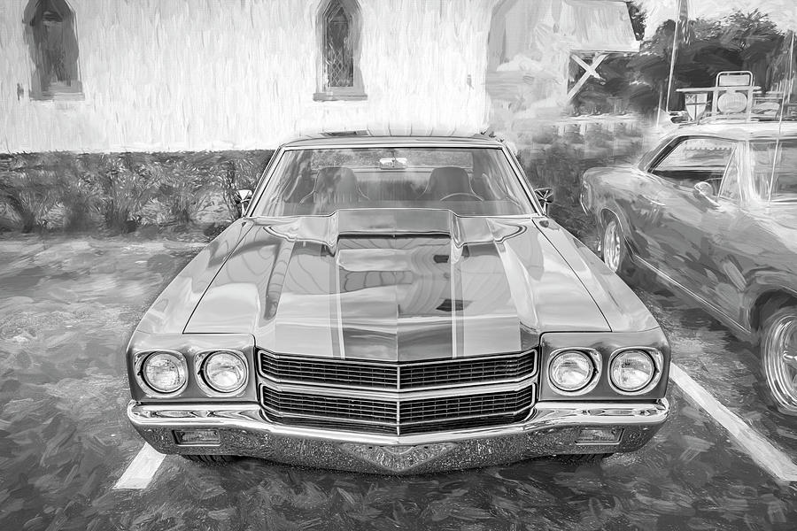  1970 Gray Chevy Chevelle 454 X156 #1970 Photograph by Rich Franco