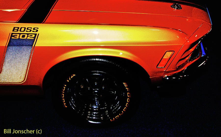 1970 Mustang Boss 302. Auto show 2015 Photograph by Bill Jonscher