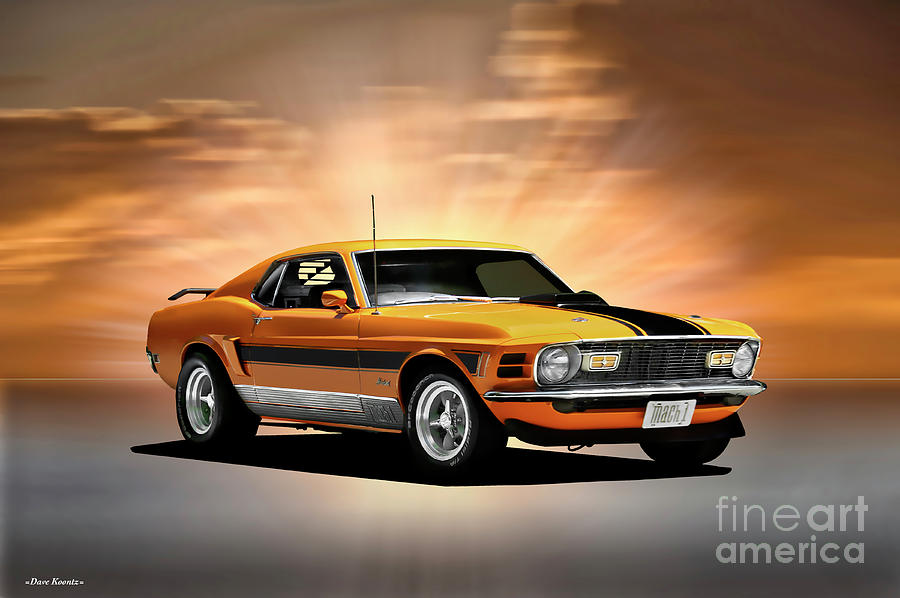 1970 Mustang Mach 1 Photograph by Dave Koontz