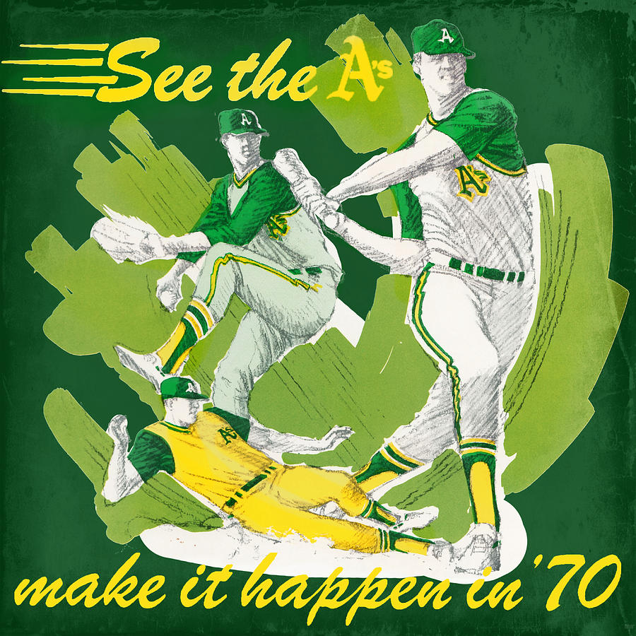 1970 Oakland Athletics Make It Happen by Row One Brand