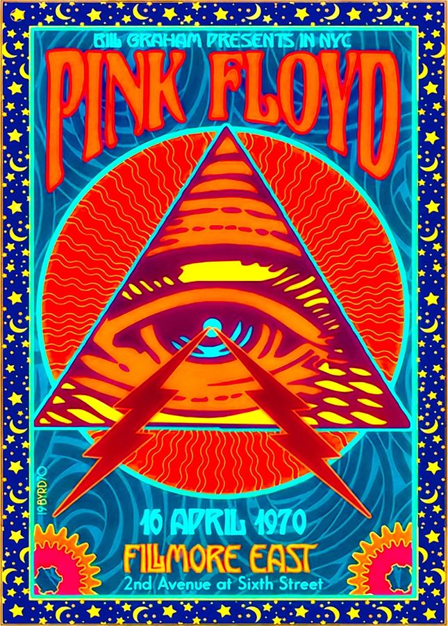 1970 PINK FLOYD CONCERT POSTER BEST COLOR CHOICE Poster Digital Art by ...