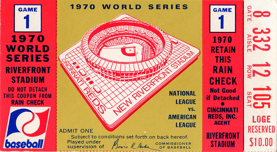 1970 World Series Drawing by Row One Brand