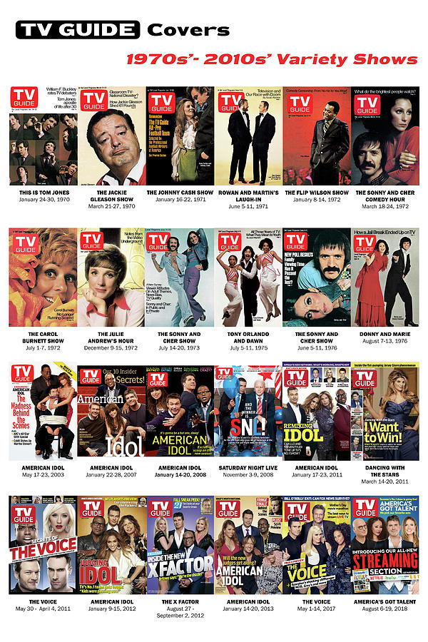 Television Photograph - 1970s - 2010s Variety Shows by TV Guide Everett Collection