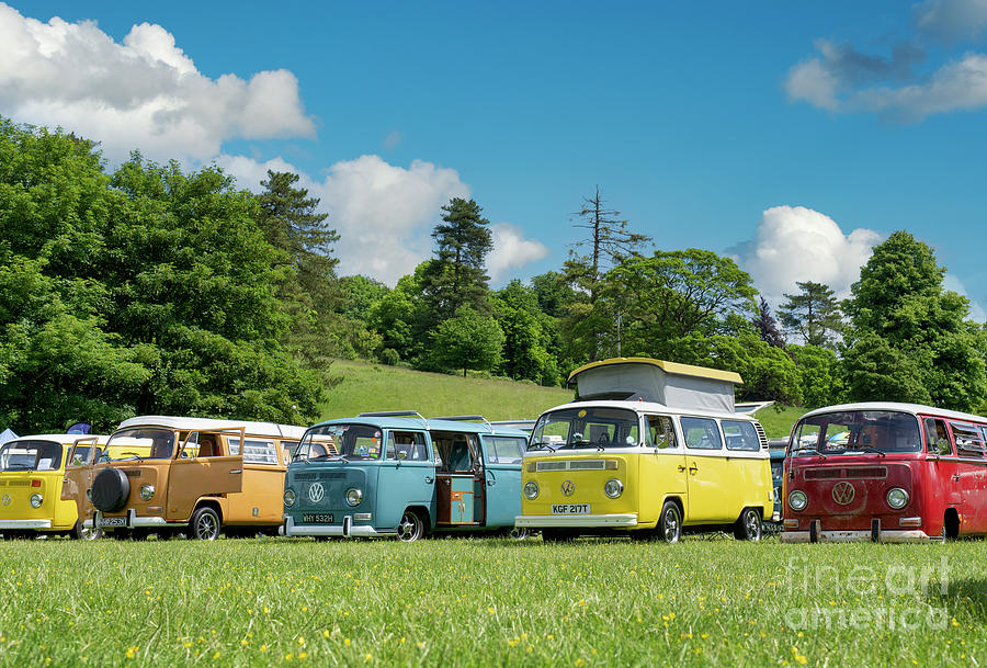 1970s VW Camper Vans Photograph by Tim Gainey