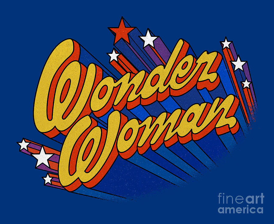 Wonder Woman Digital Art - 1970s Wonder Woman Animated Title Art by Glen Evans